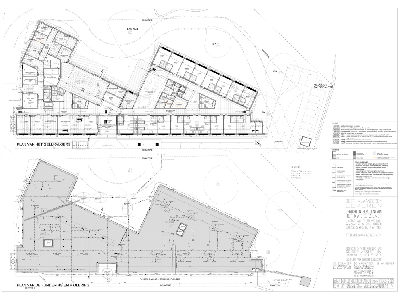 Grondplan gelijkvloers Ter Lokeren